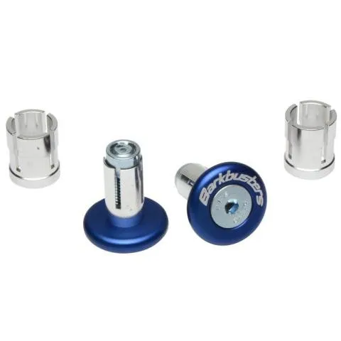 BB: ACC- - BAR END PLG (ANODIZED) - BLUE