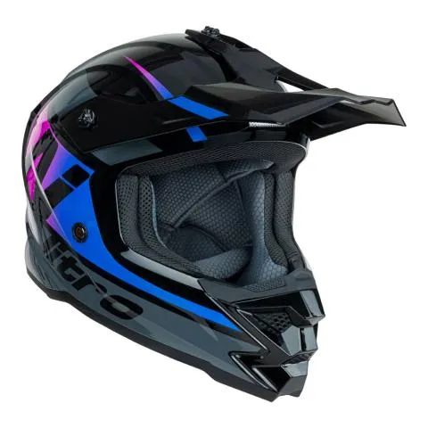 NITRO MX710 Youth Onyx Purple/Pink YM