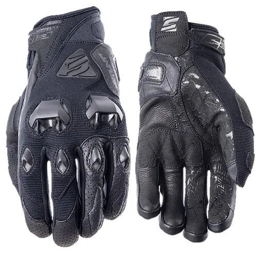 GLV FIVE 'STUNT EVO AIRFLOW' FULL BLACK 8/S