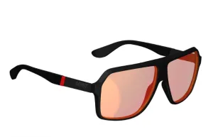 Leatt TheViz Sunglasses Andes - Satin Black Polarized Red 14
