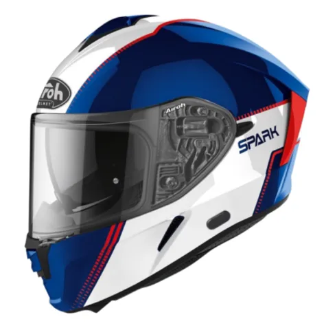 AIROH SPARK 'FLOW' BLUE/RED GLOSS (SPF18)